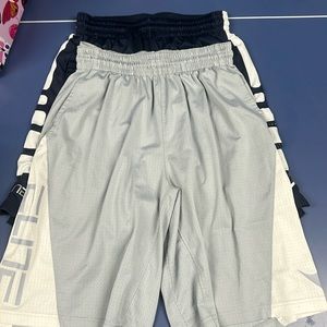 Lot of 2 pairs of Nike elite athletic shorts with Nike hoodie and dri-fit shirt